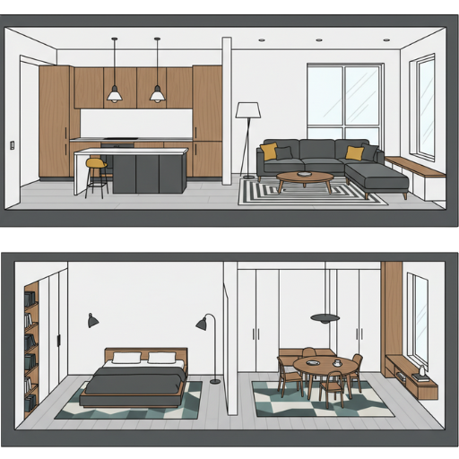 L-shape kitchen icon